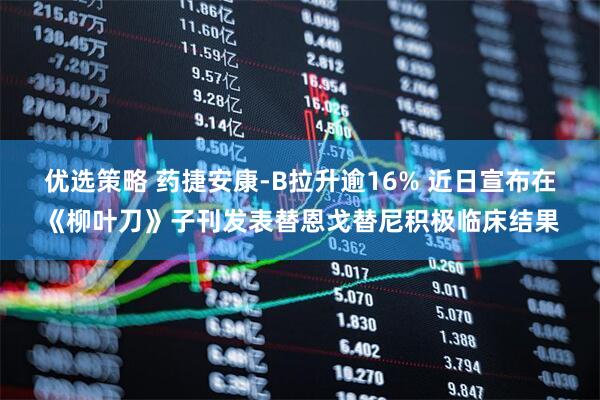 优选策略 药捷安康-B拉升逾16% 近日宣布在《柳叶刀》子刊发表替恩戈替尼积极临床结果